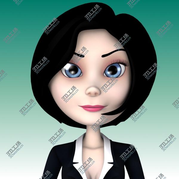 images/goods_img/2021040233/Rigged Cartoon Woman 01 Girl in Black/5.jpg